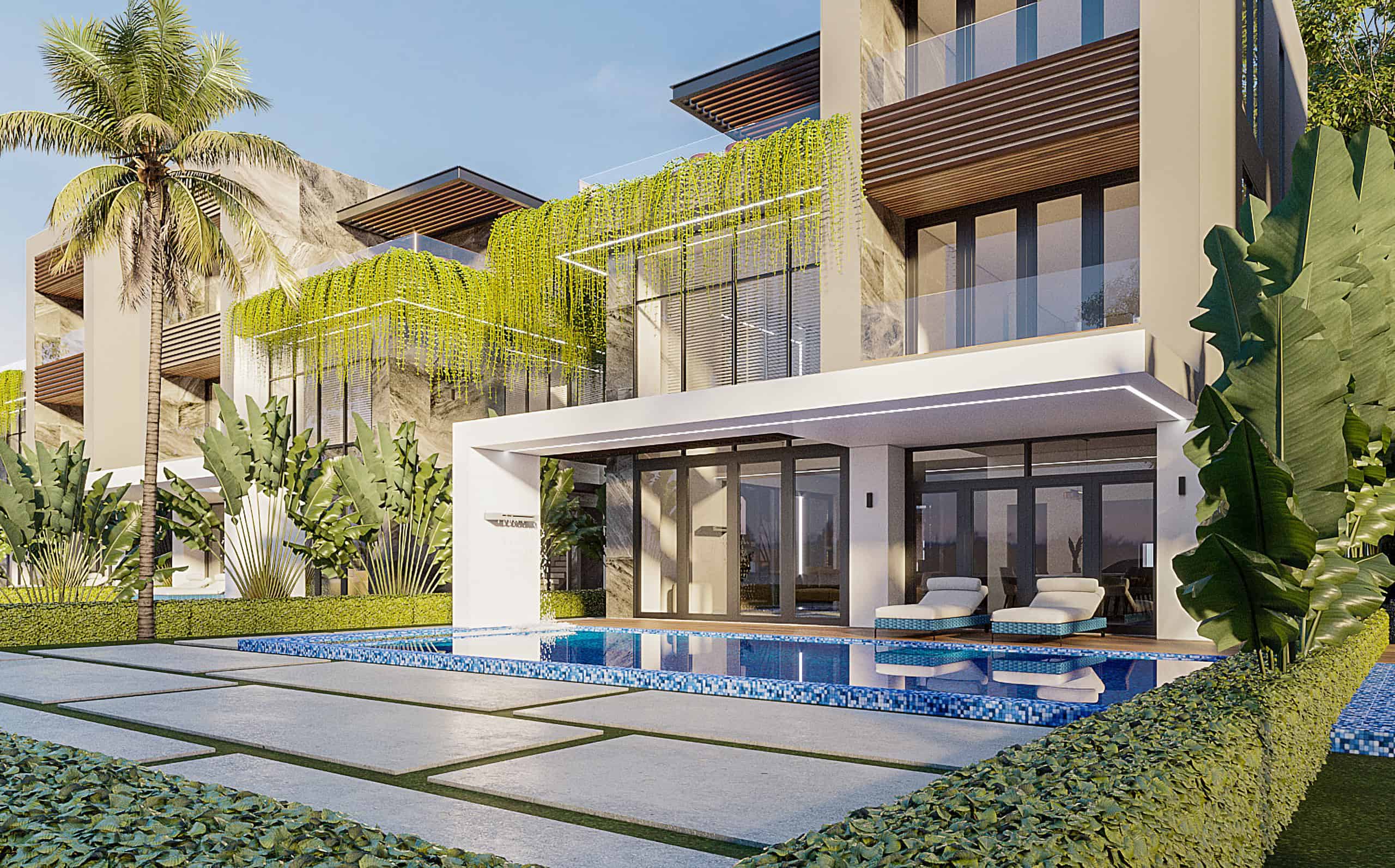 Phối cảnh ảnh 3D Biệt thự Rosa Luxury Villas 